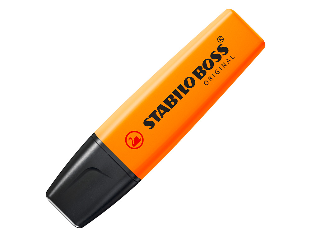 SURLIGNEUR STABILO BOSS TRAC 2/5MM POINTE BISEAUTE ENCRE UNIVERSELLE BASE EAU RSISTANTE LUMIRE COLORIS ORANGE