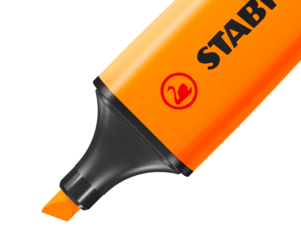 SURLIGNEUR STABILO BOSS TRAC 2/5MM POINTE BISEAUTE ENCRE UNIVERSELLE BASE EAU RSISTANTE LUMIRE COLORIS ORANGE