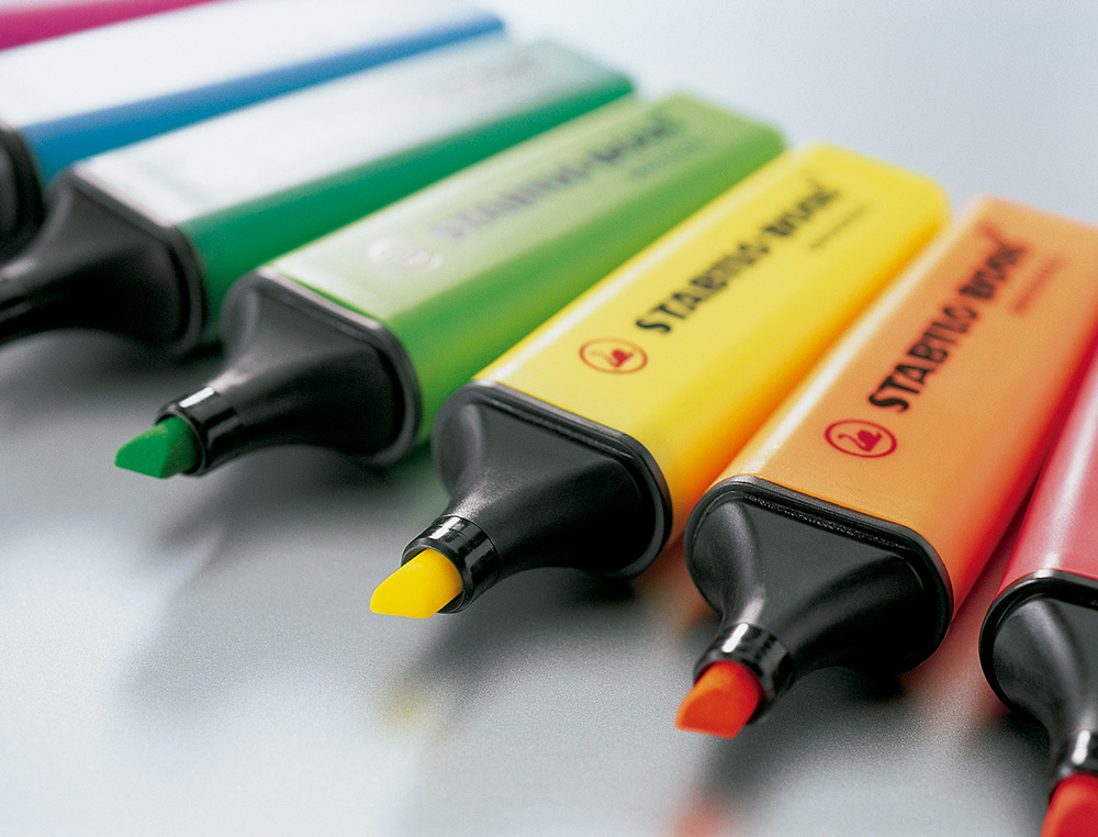 SURLIGNEUR STABILO BOSS TRAC 2/5MM POINTE BISEAUTE ENCRE UNIVERSELLE BASE EAU RSISTANTE LUMIRE COLORIS ORANGE