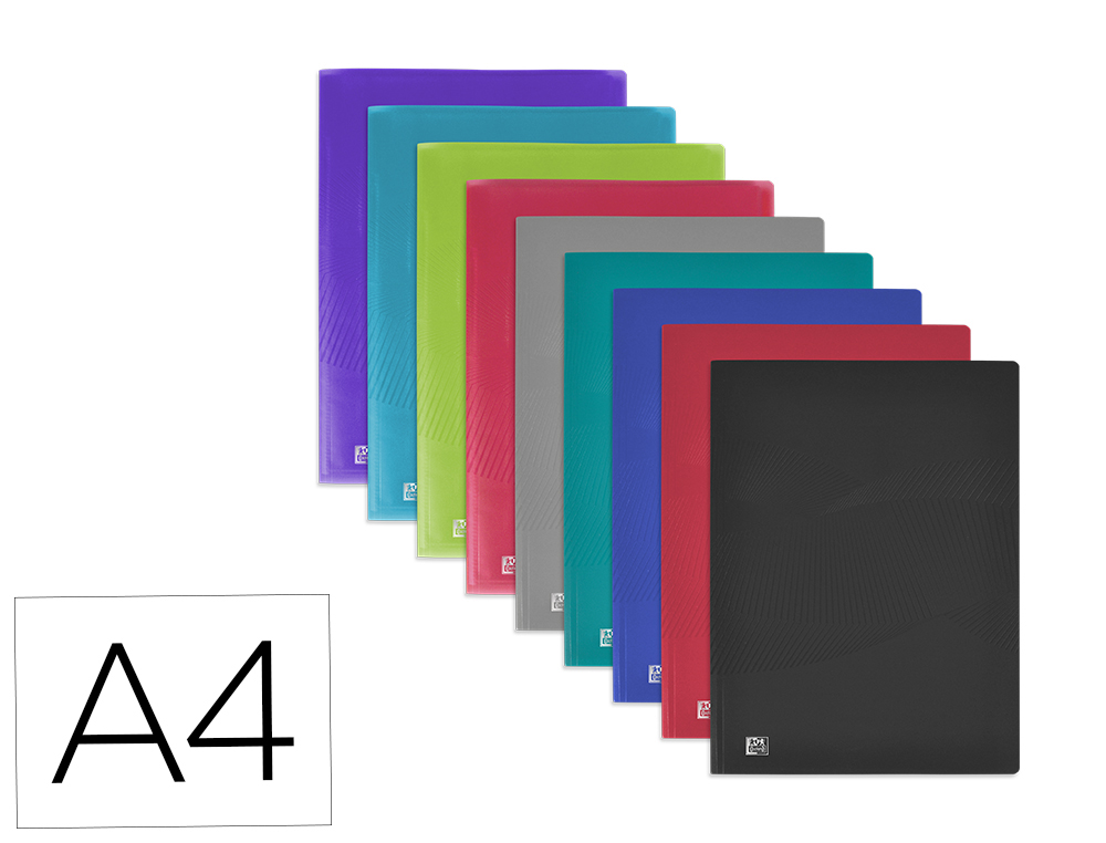 PROTEGE-DOCUMENTS ELBA OSMOSE POLYPROPYLENE A4 60 POCHETTES 120 VUES DECOUPE COIN COLORIS ASSORTIS OPAQUES/TRANSLUCIDES