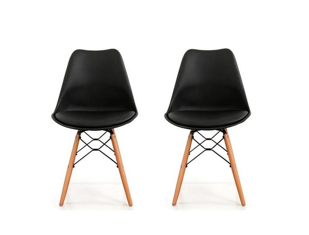 LOT 2 CHAISES DOGEWOOD NOIRE