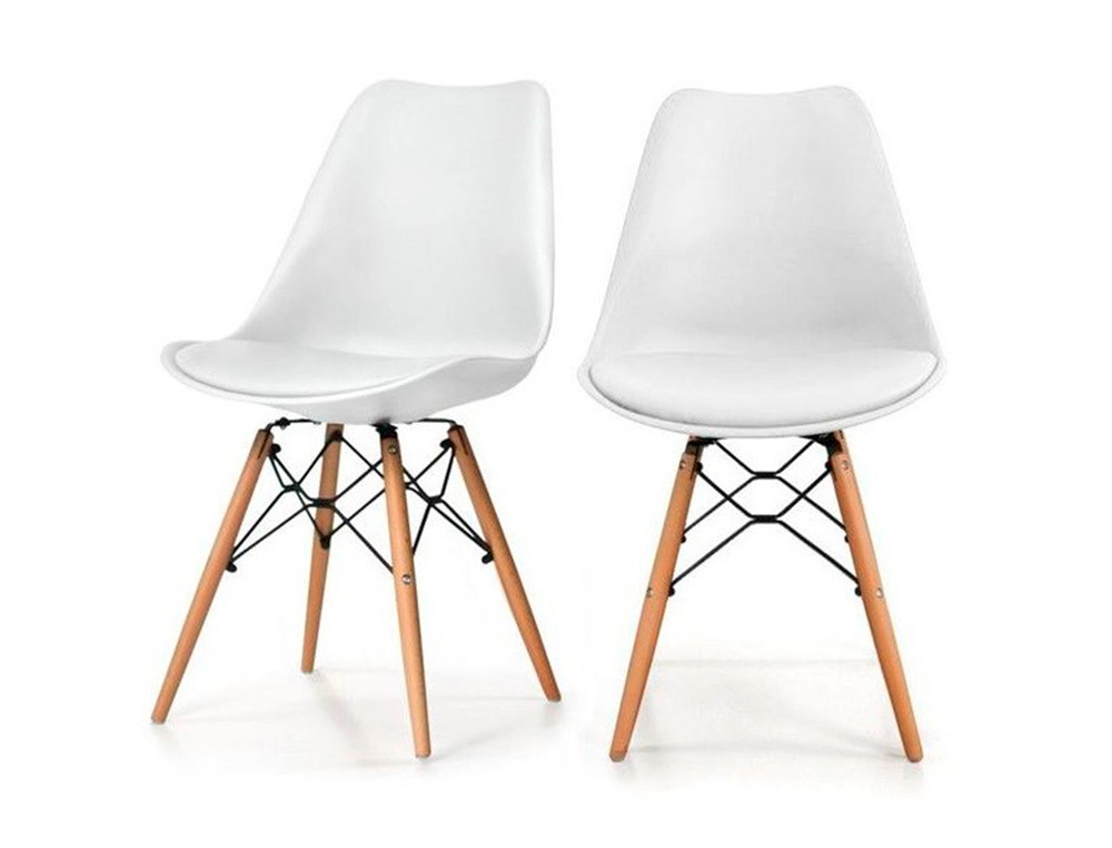 LOT 2 CHAISES DOGEWOOD BLANCHE