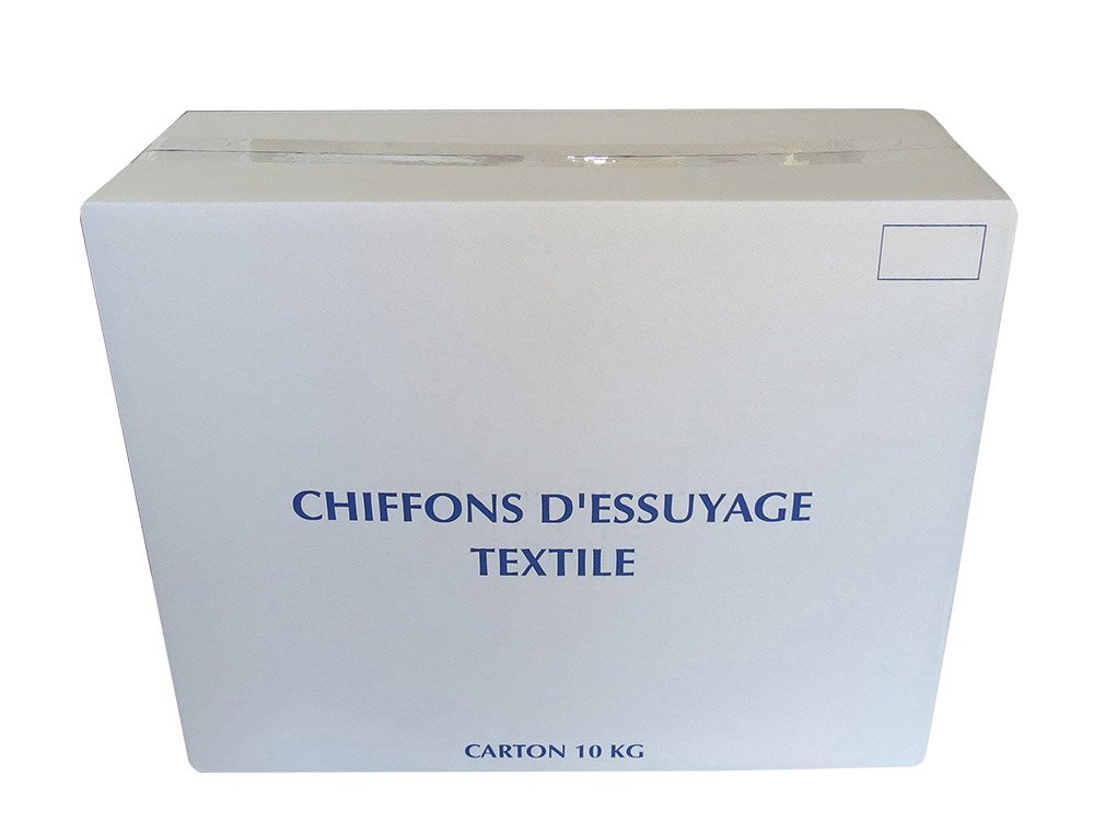 CHIFFON TISSE BLANC COLIS 10KG