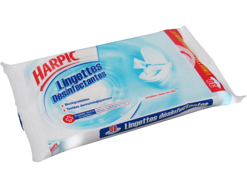 LINGETTES HARPIC DESINF P/30 LINGETTES HARPIC DSINFECTANTES